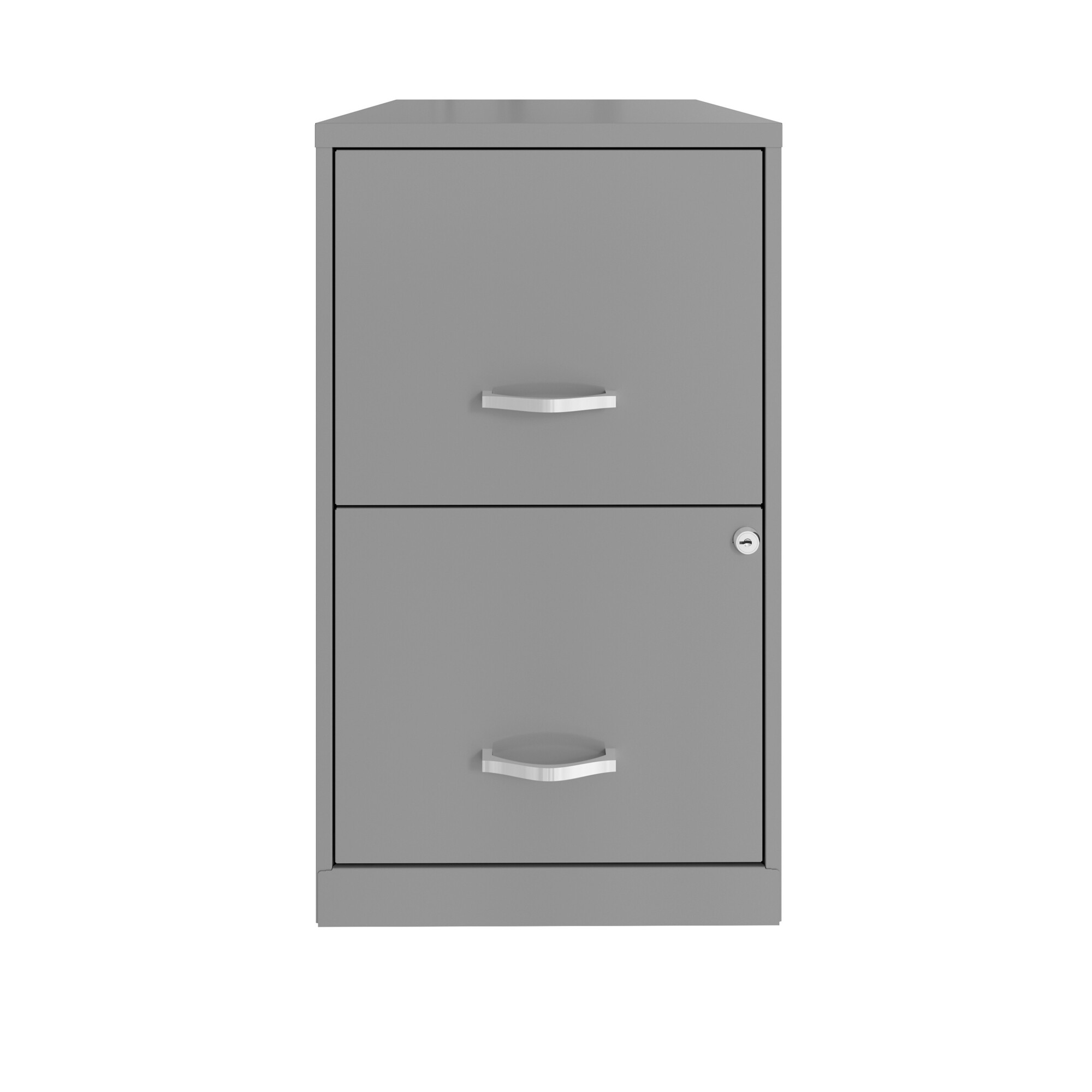 Hirsh Industries, 2 Drawer Letter Width Vertical File Cabinet, Width 14.25 in, Depth 18 in, Height 24.5 in, Model# 24400